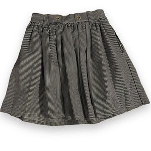 Free Generation Los Angeles | Pleated Striped Skirt | Size Medium